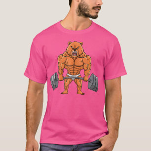 Bären-Muskel-Gym-Krafttraining T-Shirt