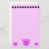 Bären N knöpft stationär Briefpapier (Vorne/Hinten)