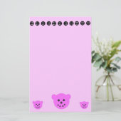 Bären N knöpft stationär Briefpapier (Stehend Vorderseite)