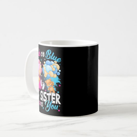 Bären Nk Oder Blau Große Schwester Liebt Dich Gesc Kaffeetasse (Vorderseite Links)