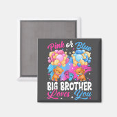Bären Nk Oder Blau Großer Bruder Liebt Dich Geschl Magnet (Vorderseite/Rückseite)