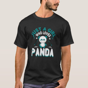 Bären - Nur ein Mädchen, das Panda Liebe T-Shirt