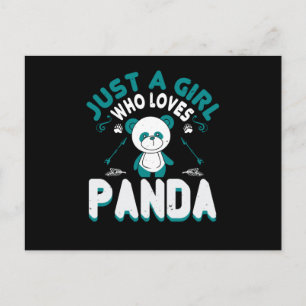 Bären - Nur ein Mädchen, das Pandas liebt Postkarte