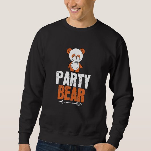 Bären - Party Bear Sweatshirt (Vorderseite)