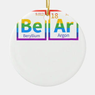 Bären Periodischer Gay Bear LGBT Pride Rainbow for Keramik Ornament