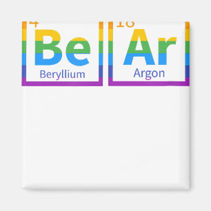 Bären Periodischer Gay Bear LGBT Pride Rainbow for Magnet
