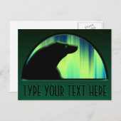 Bären Postcard Native Aurora Bären Art Cards Postkarte (Vorne/Hinten)