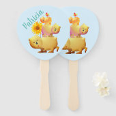 Bären, Roster und Sonnenblumenturm Fächer (Vorne und Hinten)