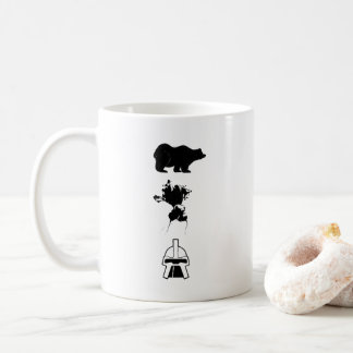Bären. Rote Rüben. Battlestar Galactica. Kaffeetasse