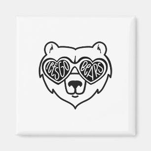 Bären Schul Sport Fan Teamgeist Magnet