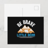 Bären - Sei tapfer kleiner Bär Postkarte (Vorne/Hinten)