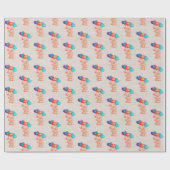 Bären Sie mit mir Liebe Sie Balloons Geschenkpapier (Flach)