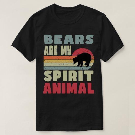Bären sind mein Geist-Tier-T - Shirt (Design vorne)