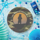 Bären Stehend und Camouflage Pappteller (Party)