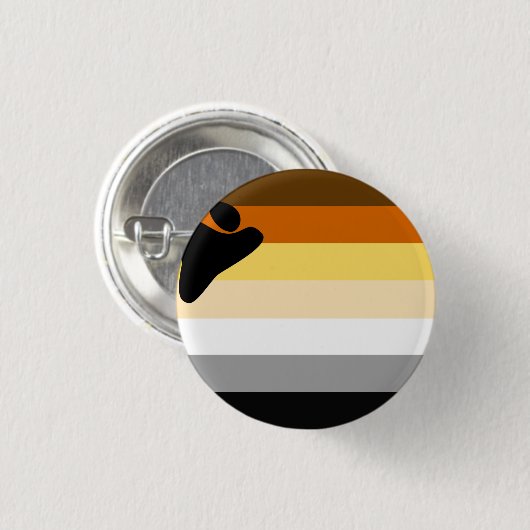 Bären-Stolz-Flagge Button (Vorne & Hinten)
