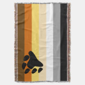 Bären-Stolz-Flagge Decke (Vorderseite Vertikal)