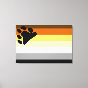 Bären-Stolz-Flagge Leinwanddruck