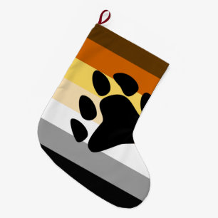 Bären-Stolzflagge mit Pfote Großer Weihnachtsstrumpf