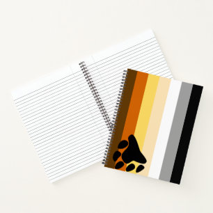 Bären-Stolzflagge Notizblock