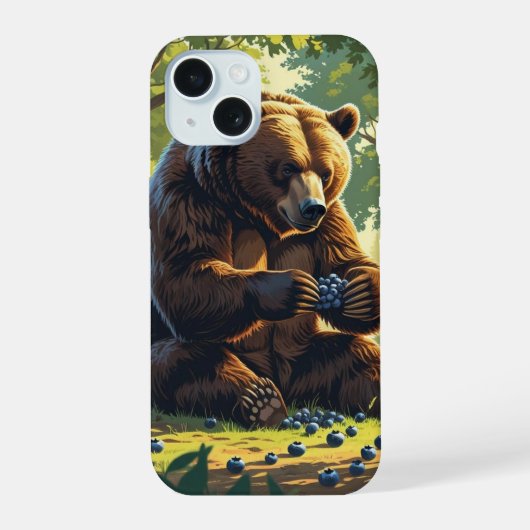 Bären Thema iPhone 15 Hülle (Rückseite)