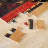 Bären-Totem – Stärke im Deco-Stil Puzzle (Seite)