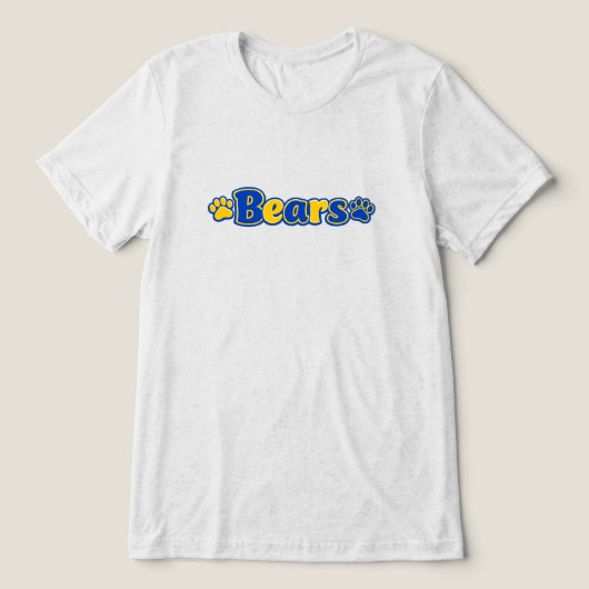 Bären  Tri-Blend shirt (Design Vorderseite)