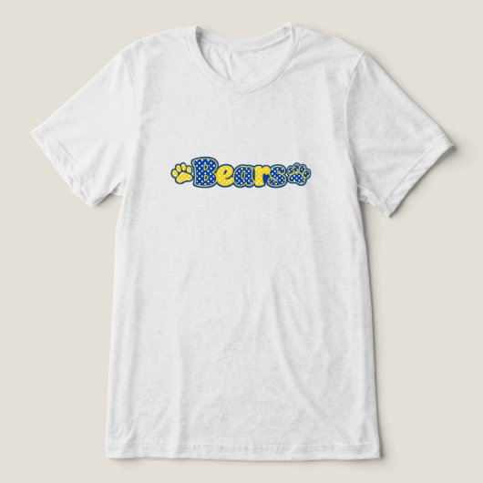 Bären  Tri-Blend shirt (Design Vorderseite)
