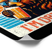 Bären trinken Bier Outdoor Funny Grizzi Wandern Poster (Ecke)