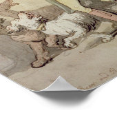 Bären- und Bärenführer Poster (Ecke)