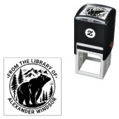 Bären und Bäume Silhouette #2 Bibliotheksname Permastempel (Beispiel)