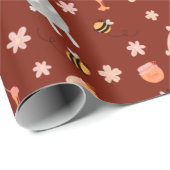 Bären und Bienen Geschenkpapier (Rolleneckpunkt)