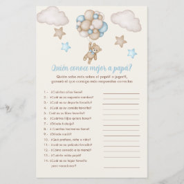 Bären und blaue Ballons Spiel, das Papa trifft