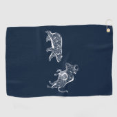 Bären und Bull Wash Golfhandtuch (Horizontal)