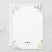 Bären und Bunny Birthday Party Einladung (Rückseite)