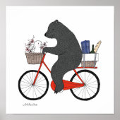 Bären und Bunny geht picknicken Happy Bären Kaninc Poster (Vorne)