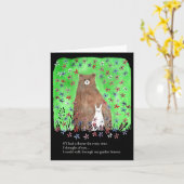 Bären und Bunny Romantische Blumengedichte Valenti Karte (Gelbe Blume)