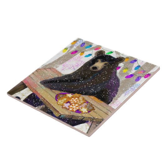 Bären und Cookies Keramik Tile (6" Quadrat) Fliese (Seite)