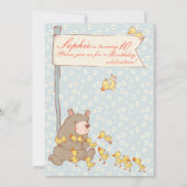 Bären und Entenlings Kinder zum Geburtstag Einladu Einladung (Vorderseite)