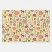 Bären und Freunde Packpapier Geschenkpapier Set (Vorderseite 2)