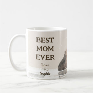 Bären und ihr Kind beste Mama je Muttertagsname Kaffeetasse