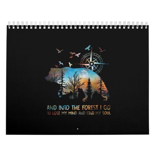 Bären und in den Wald gehe ich, um meinen Geist zu Kalender (Titelbild)
