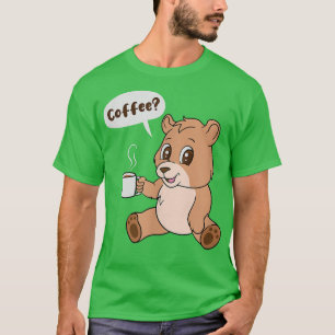Bären und Kaffee Niedlich Grizzly Montag Büro112 T-Shirt