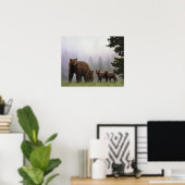 Bären und Knochen Poster (Heimbüro)