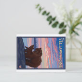 Bären und Krub - West-Gelbstein, Montana Postkarte (Stehend Vorderseite)