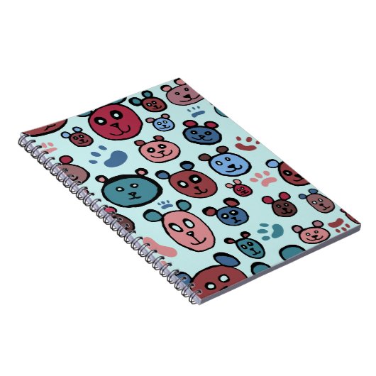 Bären und Prints Notizblock (Rechte Seite)