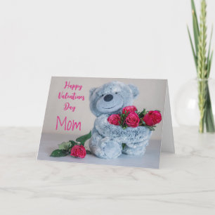 Bären und Rose Mama Valentine Karte