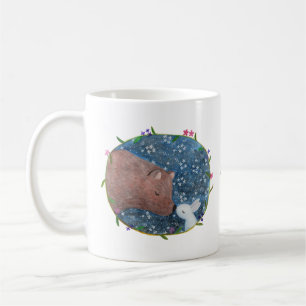 Bären und Sonnenkuss im dunklen Individuelle Name Kaffeetasse