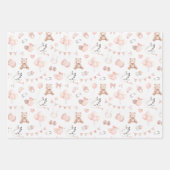 Bären- und Storchwrapping-Papier - Flachblatt-Set  Geschenkpapier Set (Vorderseite)