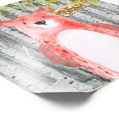 Bären- Waldfreunde - Aquarellbilder Fotodruck (Ecke)