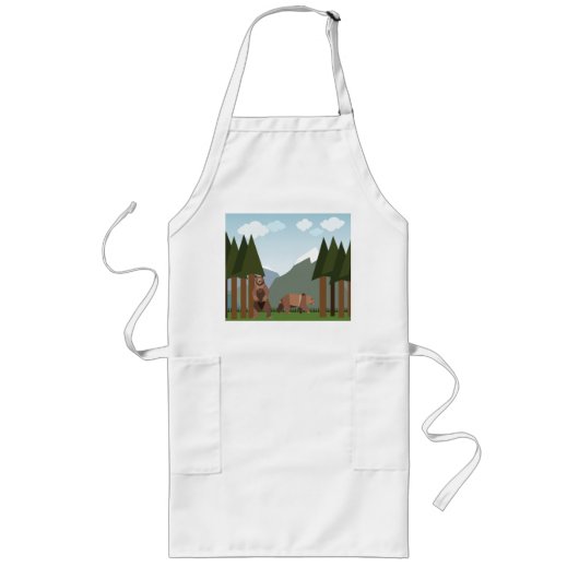 Bären weckte aus dem Winterschlaf auf Lange Schürze (Vorne)